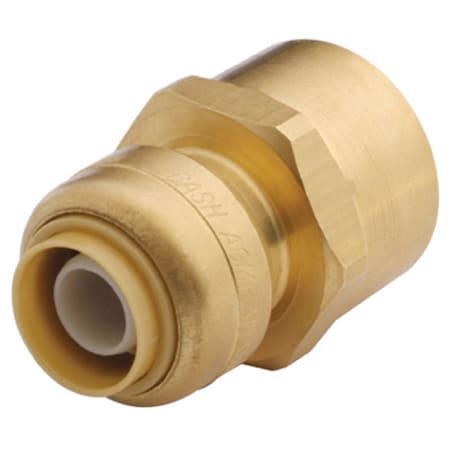 AMERICAN IMAGINATIONS 0.5 in. x 0.5 in. Lead Free Brass Push-Fit Female Adapter AI-35114